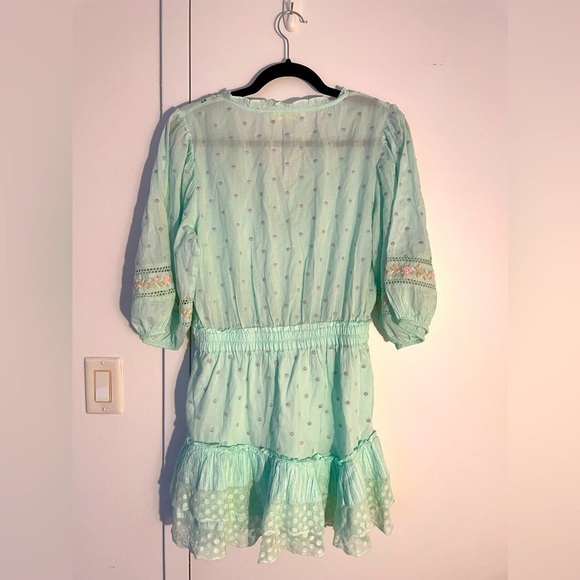 LoveShackFancy Adley dress in sea foam - Picture 7 of 9